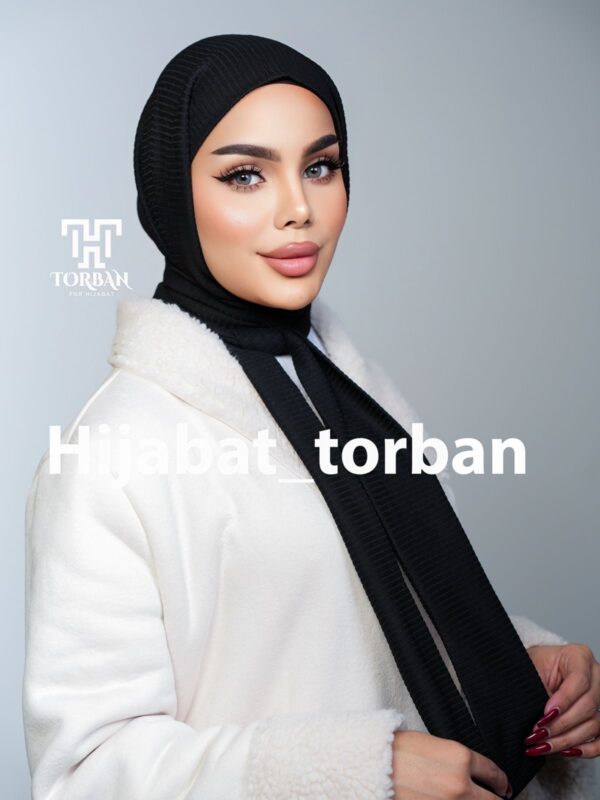 ⁦حجاب مالتي واي قطن شتائي⁩ - الصورة ⁦4⁩